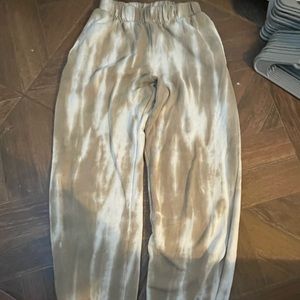 Carmel brown and white joggers